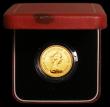 London Coins : A168 : Lot 683 : Hong Kong $1000 1980 Lunar Year of the Monkey in Gold KM#47 Lustrous UNC in the red box of issue wit...