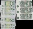 London Coins : A168 : Lot 75 : One Pounds Fforde QE2 portrait & Somerset QE2 pictorial issues (89) mostly about UNC - UNC compr...