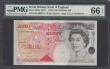 London Coins : A168 : Lot 82 : Fifty Pounds&nbsp;Kentfield&nbsp;QE2 & Sir John Houblon&nbsp;B377&nbsp;Silver Foil Tudor Rose is...