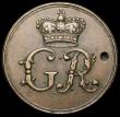 London Coins : A168 : Lot 925 : Ticket or Pass 1731 THE KINGS PRIUATE ROADS 31mm diameter in bronze,. With surveyors initials RA (Ri...