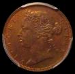 London Coins : A169 : Lot 1094 : Straits Settlements Half Cent 1889 KM#15 UNC with an underlying colourful tone, sharply struck an ex...