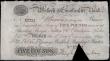 London Coins : A169 : Lot 112 : Wisbech & Lincolnshire Bank, Wisbech 5 Pounds dated 1st November 1894 No. X7721 For Gurney, Birk...