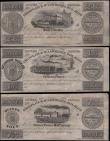 London Coins : A169 : Lot 127 : Canada (Lower) Champlain & St. Lawrence Railroad denomination set of 3 unissued remainders all d...