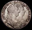 London Coins : A169 : Lot 1545 : Halfcrown 1689 First Shield, Caul only frosted, with pearls ESC 505, Bull831 Fine or better with som...