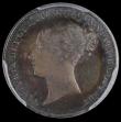 London Coins : A169 : Lot 1808 : Sixpence 1839 Plain Edge Proof, Reverse upright, ESC 1685, Bull 3171, in a PCGS holder and graded PR...