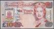 London Coins : A169 : Lot 181 : Gibraltar 10 Pounds Pick 30 dated 10th September 2002 serial number B 004640, choice and crisp UNC a...
