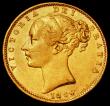 London Coins : A169 : Lot 1864 : Sovereign 1860 Inverted A for V in VICTORIA, 8 of date repunched over a weaker low 8, and with lette...
