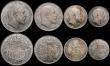 London Coins : A169 : Lot 2094 : Proof Set 1902 Matt Proofs a part set (8 coins) comprising Halfcrown, Florin, Shilling, Sixpence, an...