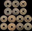 London Coins : A169 : Lot 2144 : China and Taiwan Cash Coins (15) a mix of different types VG to Good Fine