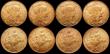 London Coins : A169 : Lot 2173 : France 5 Centimes (8) 1900 KM#842 , 1904 KM#842, 1917 KM#842 (6), the 1900 UNC and colourfully toned...
