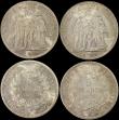 London Coins : A169 : Lot 2174 : France 5 Francs in PCGS holders (3) 1873A PCGS MS63, 1876A PCGS MS62, 1876A PCGS MS64