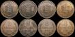 London Coins : A169 : Lot 2199 : Guernsey (8) Eight Doubles (5) 1885H VF, 1889H NEF/GVF, 1902H GVF, 1903H NVF, 1920H NVF, Two Doubles...