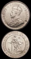 London Coins : A169 : Lot 2247 : South Africa (3) Shilling 1923 Proof KM#17.1 in a SANGS holder and graded PF65, Sixpence 1923 Proof ...