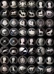 London Coins : A169 : Lot 2281 : Wildlife Conservation series (48) all Crown-sized and in silver from a variety of countries 1974-197...