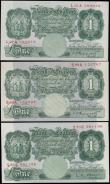 London Coins : A169 : Lot 39 : One Pounds Green Britannia medallion issues circa 1934-55 (3) comprising Peppiatt issues (2) includi...