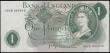 London Coins : A169 : Lot 61 : One Pound Page QE2 portrait & seated Britannia ERROR note B320 (BY Error Ref. E3f(iii)) issue 19...