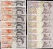 London Coins : A169 : Lot 80 : Ten Pounds Kentfield QE2 pictorial & Charles Dickens B369 Orange-brown Denomination at upper rig...