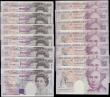 London Coins : A169 : Lot 82 : Twenty Pounds Kentfield QE2 pictorial & Michael Faraday B375 Purple/Black denomination added to ...