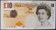 London Coins : A169 : Lot 92 : Ten Pounds Lowther QE2 pictorial & Charles Darwin B388 Orange-brown "The Company" vari...