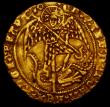 London Coins : A170 : Lot 1275 : Angel Edward IV S.2091 mintmark Annulet, the obverse with a small heavier contact mark by the dragon...