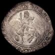London Coins : A170 : Lot 1296 : Halfcrown Charles I Tower Mint under Parliament, Group III, Third Horseman, No ground, with cruder w...