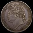London Coins : A170 : Lot 1387 : Crown 1821 SECUNDO ESC 246, Bull 2310, UNC with even grey toning, in an LCGS holder and graded LCGS ...