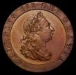 London Coins : A170 : Lot 1619 : Guinea 1798 Pattern in copper by C.H.Kuchler Obverse Laureate bust right, Reverse Crowned Spade-shap...