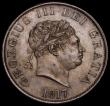 London Coins : A170 : Lot 1745 : Halfcrown 1817 Small Head ESC 618, Bull 2096 UNC with a most attractive gold tone with touches of bl...