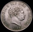 London Coins : A170 : Lot 1746 : Halfcrown 1817 Small Head ESC 618, Bull 2096 UNC with an overall subtle light tone enhanced by touch...