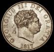 London Coins : A170 : Lot 1747 : Halfcrown 1817 Small Head, with some double striking to the date and legends ESC 616, Bull 2086 GVF ...