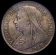 London Coins : A170 : Lot 1818 : Halfcrown 1897 ESC 731, Bull 2783 UNC and choice with a deep and original colourful tone, in an LCGS...