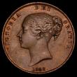London Coins : A170 : Lot 1935 : Penny 1858 Large date No WW, the 1 of the date is aligned with the top of the other date numerals, G...