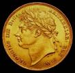 London Coins : A170 : Lot 2134 : Sovereign 1825 Laureate Head Marsh 9, S.3800  GEF and choice with subdued mint lustre and hints of t...