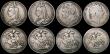 London Coins : A170 : Lot 2483 : Crowns (5) George III date worn (LIX edge, 1818 or 1819), otherwise NVG, 1821 SECUNDO VG, 1887 Near ...