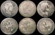 London Coins : A170 : Lot 2488 : Crowns George III (7) 1818 LIX, 1819 LIX (3), 1819 LX, 1820 LX (2) NVG to VG, one with a d-shaped sc...