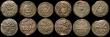 London Coins : A170 : Lot 2635 : Morocco hammered coinage (12) 4 Falus (9) AH1283, AH1284, AH1286 (2), AH1287 7 over 6, AH1288 (2), A...