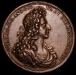 London Coins : A170 : Lot 362 : Coronation of William and Mary 1689 38mm diameter copper undated Obv. Right facing bust of William W...