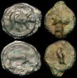 London Coins : A170 : Lot 427 : Celtic Units (4) Potin (c.120-100BC) Thurrock Butting Bull type S.62 (2), Class II type S.64 (2) one...