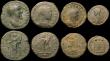 London Coins : A170 : Lot 431 : Roman (6) Ae As Faustina, Ae 25 Diocletian , Ae Antoninianus Allectus, Ae3 and Ae4 Constantius Fine ...