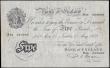 London Coins : A170 : Lot 75 : Five Pounds Beale White note B270  Thin paper Metal thread LONDON branch issue dated 25th May 1949 s...