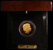 London Coins : A170 : Lot 750 : Alderney Five Pound Crown 2006 Queen Elizabeth II 80th Birthday Gold Proof with diamond set into the...