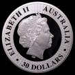 London Coins : A170 : Lot 766 : Australia 30 Dollars 2017P Kangaroo, 1 Kilo of Silver FDC in the Perth Mint box of issue, no certifi...
