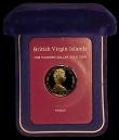 London Coins : A170 : Lot 773 : British Virgin Islands $100 1978 Coronation Jubilee KM23 Proof FDC in the Franklin Mint presentation...