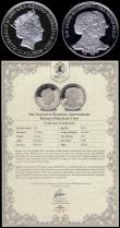 London Coins : A170 : Lot 806 : Gibraltar Ten Pounds 2017 One Tenth Ounce, Queen Elizabeth II and Prince Philip Platinum Wedding, Pl...