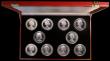 London Coins : A170 : Lot 831 : Isle of Man/Gibraltar/Liberia 5oz. Silver Issues a 10-coin set 1987-1995 by Pobjoy Mint comprising I...