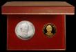 London Coins : A170 : Lot 841 : Jordan Proof set 1980 a 2-coin set comprising Gold 40 Dinars 1980 (AH1400) 15th Century Hijrah Calen...