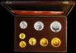 London Coins : A170 : Lot 850 : Ras Al-Khaima Proof Set 1970 Centenary of Rome as Capital of Italy an 8-coin Gold and Silver Set com...
