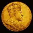 London Coins : A171 : Lot 1130 : Coronation of Edward VII 1902 31mm diameter in gold by G.W.de Saulles Eimer 1871b the Official Royal...