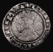 London Coins : A171 : Lot 1274 : Sixpence Elizabeth I 1574 double struck 7 in date, S.2562 mintmark Acorn, 2.87 grammes, VG/approachi...