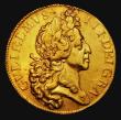 London Coins : A171 : Lot 1364 : Five Guineas 1701 Fine Work DECIMO TERTIO edge S.3456 VF/NVF plugged at the top of the obverse, the ...
